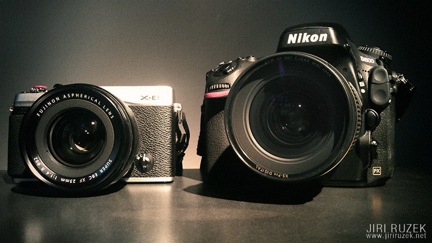 Fuji X-E1 versus Nikon D800 - David a Goliáš